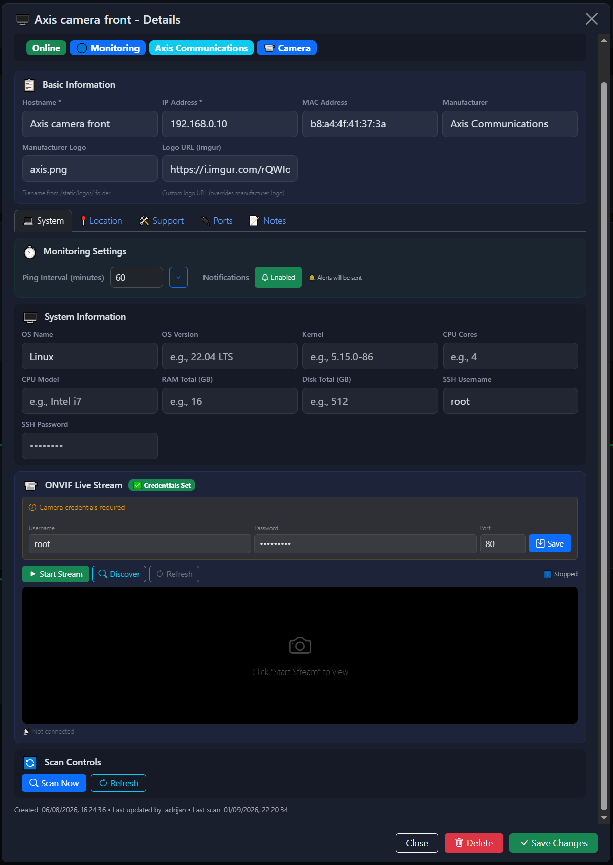 CORE Camera Monitoring